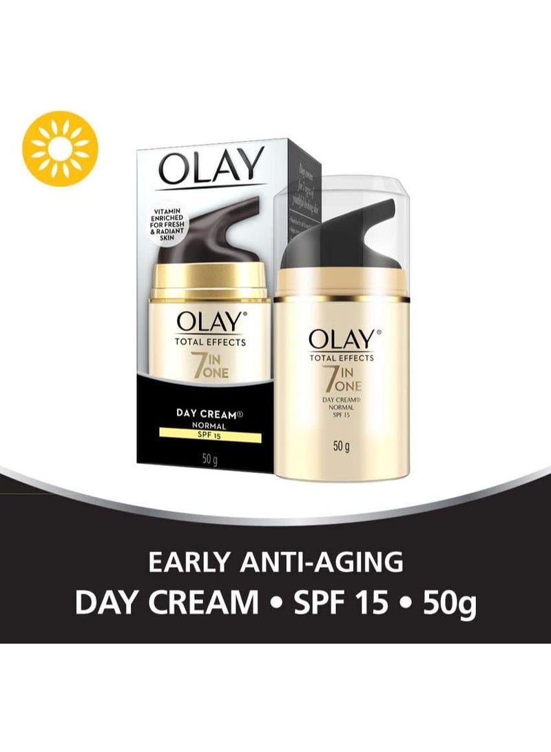 Olay Total Effects 7 in One Day Cream Vitamin Enriched for Fresh & Radiant Skin SPF 15 50g - Image 4